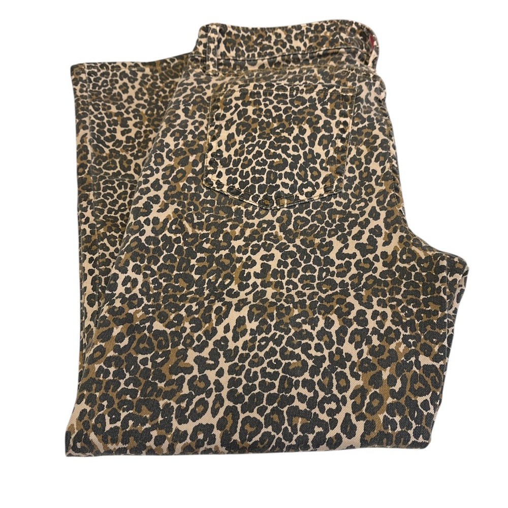 Maurices Leopard Print Ankle Jeans in Tan and Black